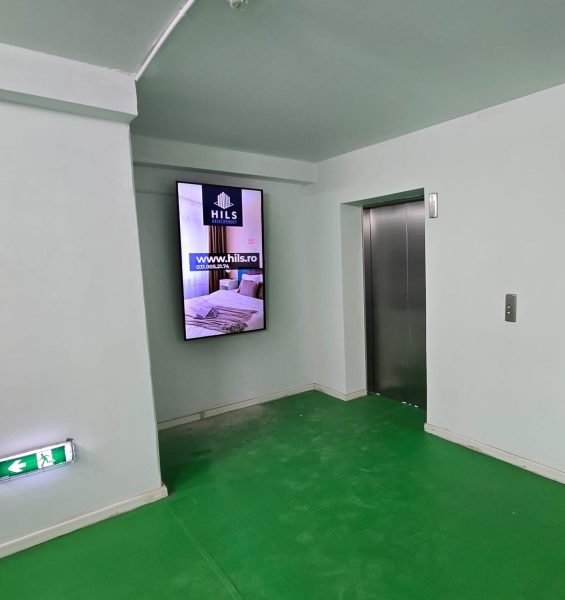 Reteaua Digitala DOOH Indoor - Olimpia Parking etaj 1 – Parcare Aeroportul Otopeni